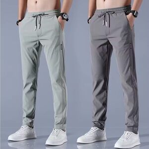 Large Gender neutral Ice Silk Casual Pants